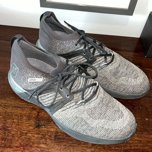 FootJoy Men's Hyperflex Stratofoam Gray lightweight Soft Spike Cleat Golf Shoes - Picture 1 of 7